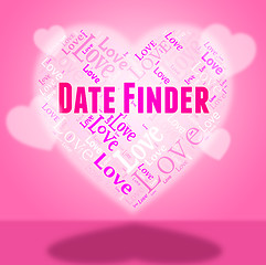 Image showing Date Finder Shows Online Dating And Choose