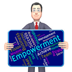 Image showing Empowerment Words Means Urge To And Boost