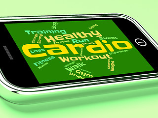 Image showing Cardio Word Indicates Get Fit And Athletic