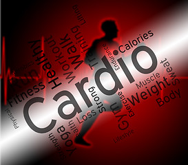 Image showing Cardio Word Indicates Get Fit And Exercise