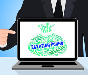 Image showing Egyptian Pound Indicates Foreign Exchange And Coin