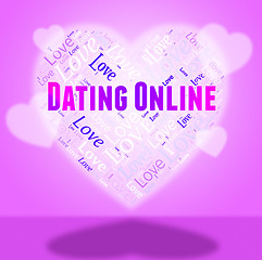 Image showing Dating Online Shows Web Site And Dates