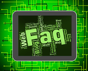 Image showing Faq Word Indicates Frequently Asked Questions And Answer