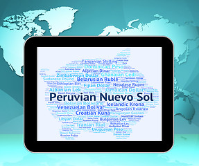 Image showing Peruvian Nuevo Sol Shows Currency Exchange And Banknotes