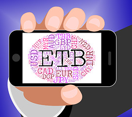 Image showing Etb Currency Indicates Exchange Rate And Coin