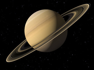 Image showing Planet Saturn done with NASA textures