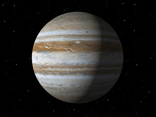 Image showing Planet Jupiter done with NASA textures