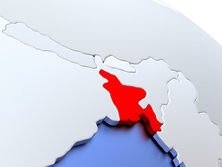 Image showing Bangladesh on world map