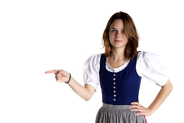 Image showing woman in Dirndl shows