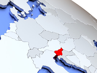 Image showing Slovenia on world map