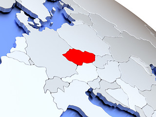 Image showing Czech republic on world map
