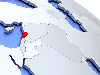 Image showing Lebanon on world map