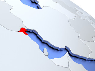 Image showing Kuwait on world map