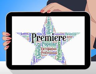 Image showing Premiere Star Represents Opening Nights And Perfomance