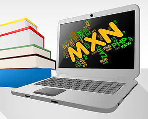 Image showing Mxn Currency Means Exchange Rate And Foreign