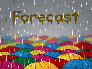 Image showing Forecast Rain Means Meteorologist Squall And Raining