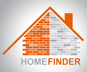 Image showing Home Finder Shows Get Finders And Building