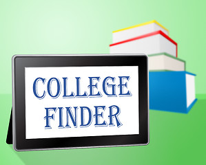 Image showing College Finder Means Search For And Books
