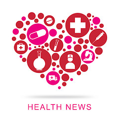 Image showing Health News Shows Social Media And Article