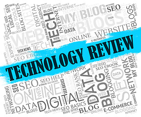 Image showing Technology Review Shows Assessment Evaluate And Assess