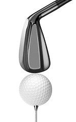 Image showing Golf ball isolated