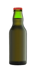 Image showing Glass of beer on white background
