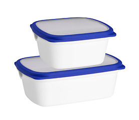 Image showing plastic container isolated