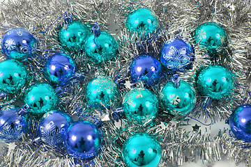 Image showing christmas balls background