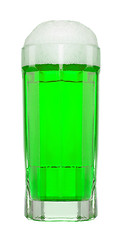 Image showing green beer