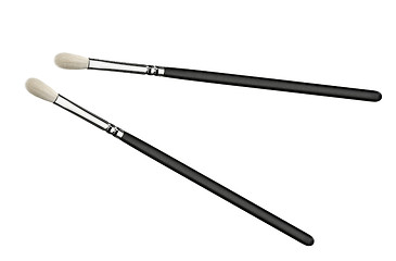 Image showing two make up brushes