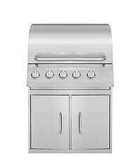 Image showing Stainless steel gas cooker with oven
