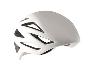 Image showing Close-up Of Bicycle Helmet Isolated