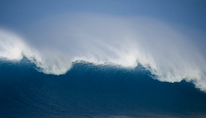 Image showing Beautiful Blue Ocean Wave