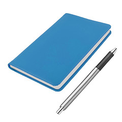 Image showing Notebook and pen isolated