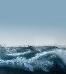 Image showing Blue Ocean Wave