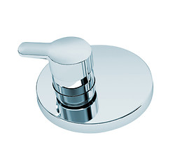 Image showing Shiny Shower Water Switcher Isolated 