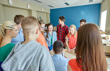 Image showing group of students and teacher at school classroom