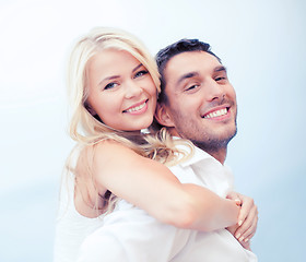 Image showing couple having fun on the beach