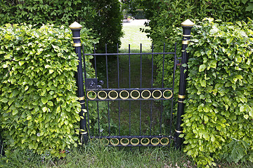 Image showing Beautiful garden gate