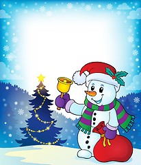 Image showing Christmas snowman topic image 4