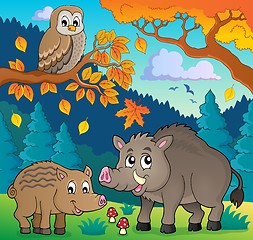 Image showing Forest wildlife theme image 5