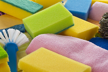 Image showing Colorful sponges