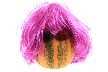 Image showing funny halloween pumpkin