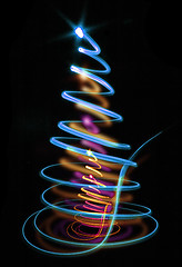 Image showing abstract xmas tree