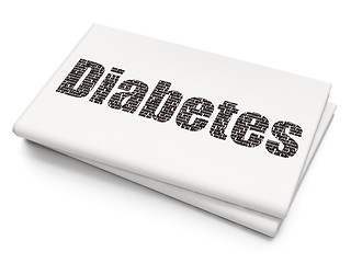 Image showing Medicine concept: Diabetes on Blank Newspaper background