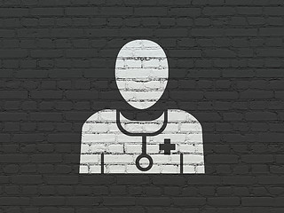 Image showing Healthcare concept: Doctor on wall background