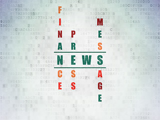 Image showing News concept: News in Crossword Puzzle