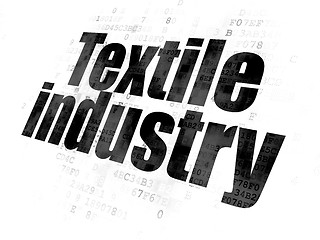 Image showing Industry concept: Textile Industry on Digital background