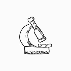 Image showing Microscope sketch icon.