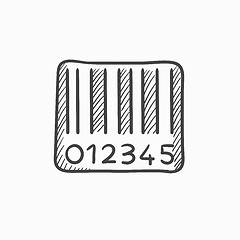 Image showing Barcode sketch icon.